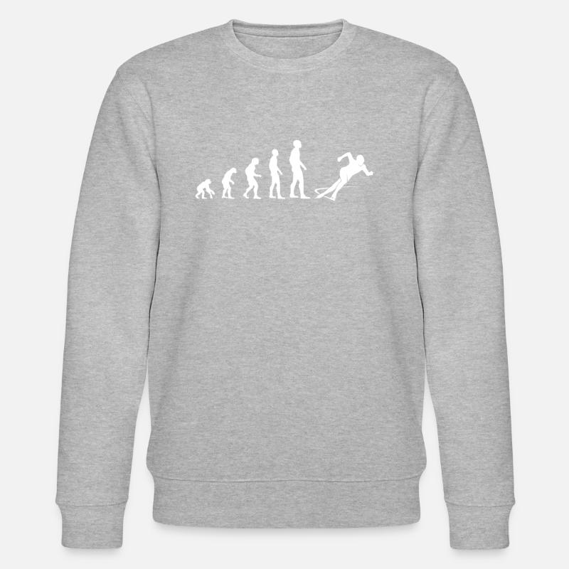 Evolution Eislauf Schnellläufer Geschenk - Stanley/Stella Unisex Bio-Sweatshirt CHANGER - undefined