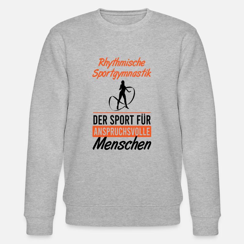 Anspruch & Kunst: Gymnastik Geschenk - Stanley/Stella Unisex Bio-Sweatshirt CHANGER  - Grau meliert
