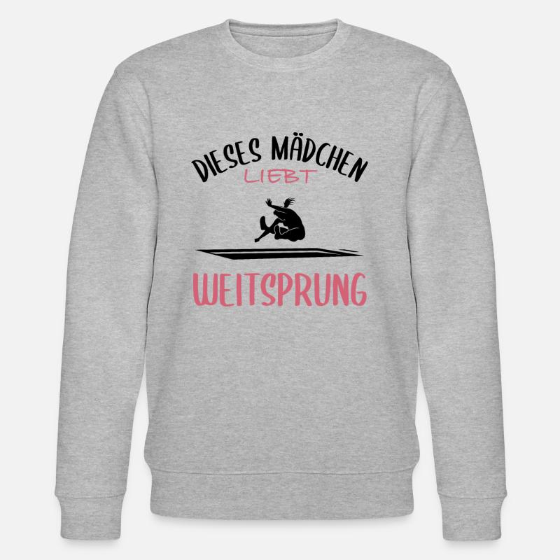 Weitsprung-Liebe - Stanley/Stella Unisex Bio-Sweatshirt CHANGER  - Grau meliert