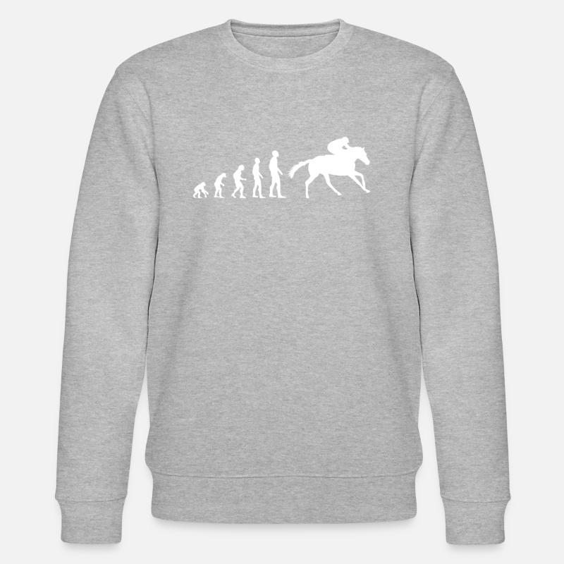 Evolution zum Pferderenner - Stanley/Stella Unisex Bio-Sweatshirt CHANGER  - undefined