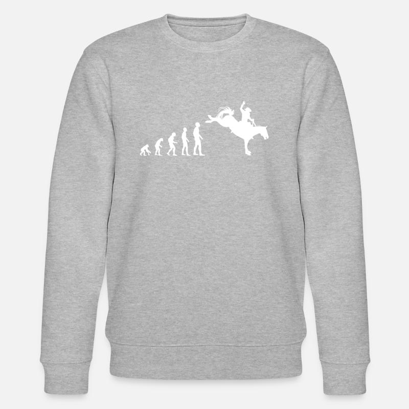 Evolution to Rodeo Champion - Stanley/Stella CHANGER Unisex Organic Sweatshirt - undefined