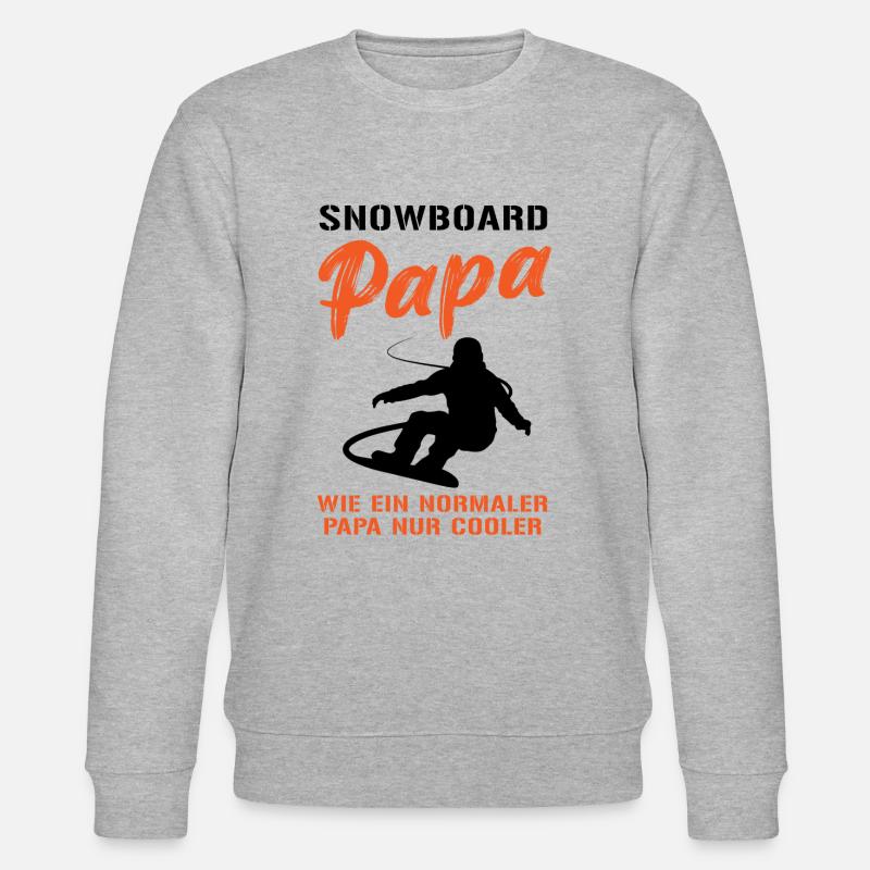 Snowboard Dad – Extra Cool - Sweat bio CHANGER Stanley/Stella Unisexe - gris chiné