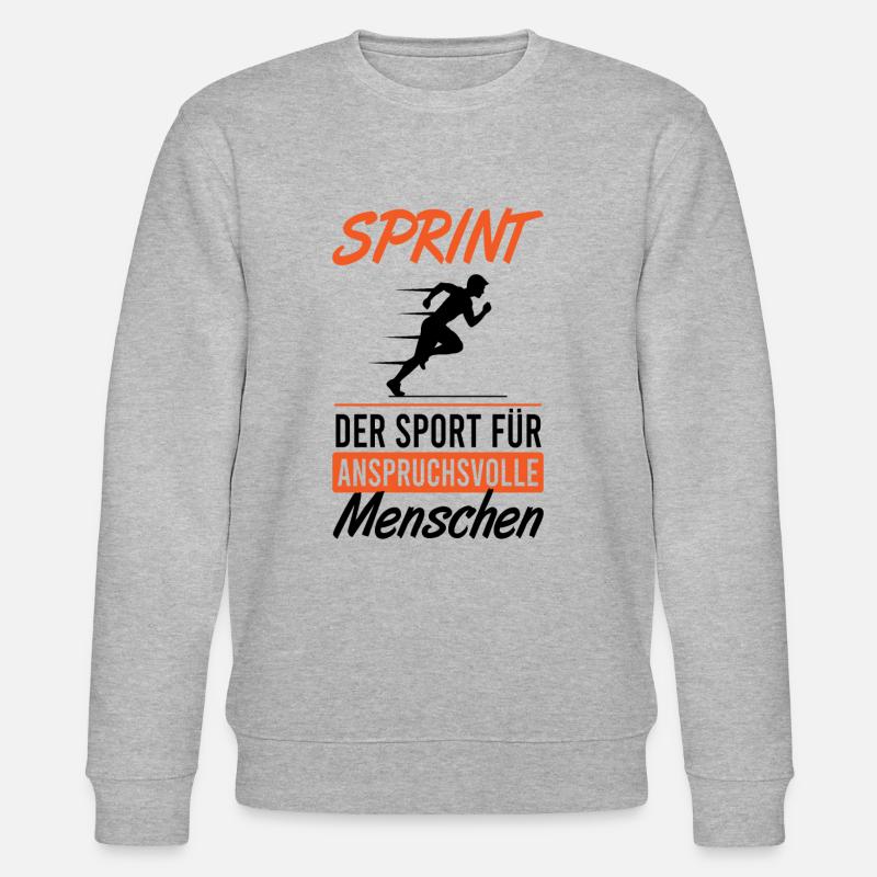 Sprinter Elite Ausdauer Sport - Stanley/Stella Unisex Bio-Sweatshirt CHANGER  - Grau meliert