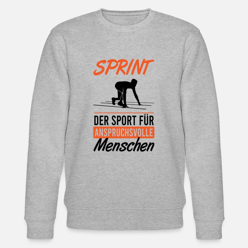 Elite Sprinter Powerful - Stanley/Stella CHANGER Unisex Organic Sweatshirt - heather grey