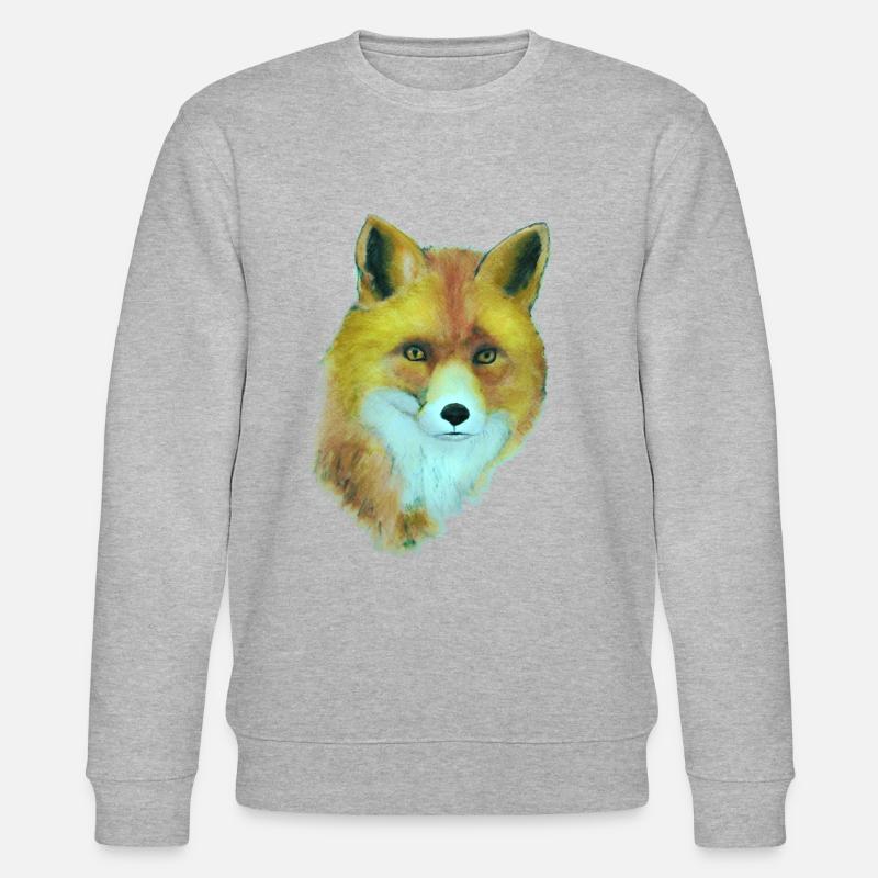 Fuchs - Stanley/Stella Unisex Bio-Sweatshirt CHANGER  - Grau meliert