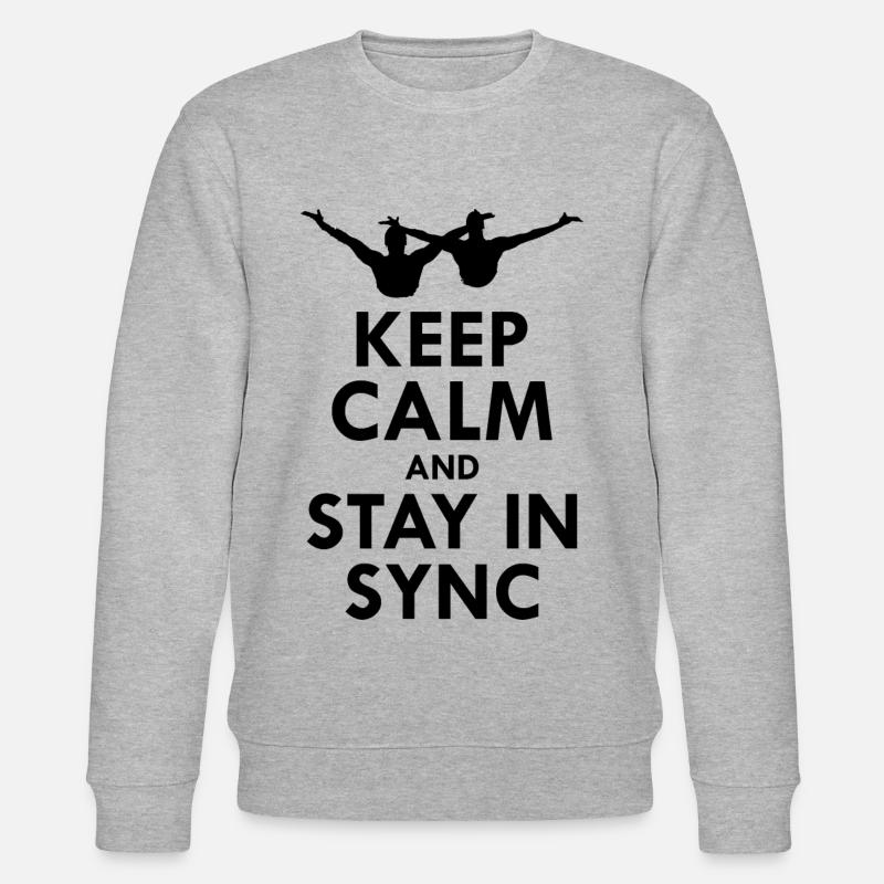 Synchro Schwimmer Synchronschwimmen Lustig - Stanley/Stella Unisex Bio-Sweatshirt CHANGER  - Grau meliert