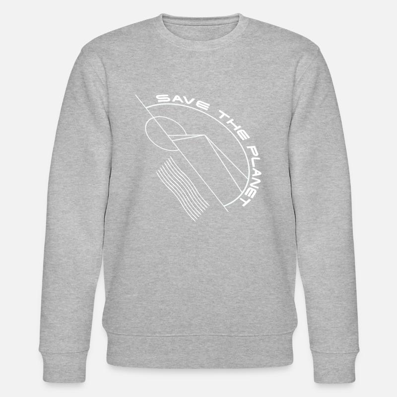 Save the Planet Design - Sweat bio CHANGER Stanley/Stella Unisexe - gris chiné
