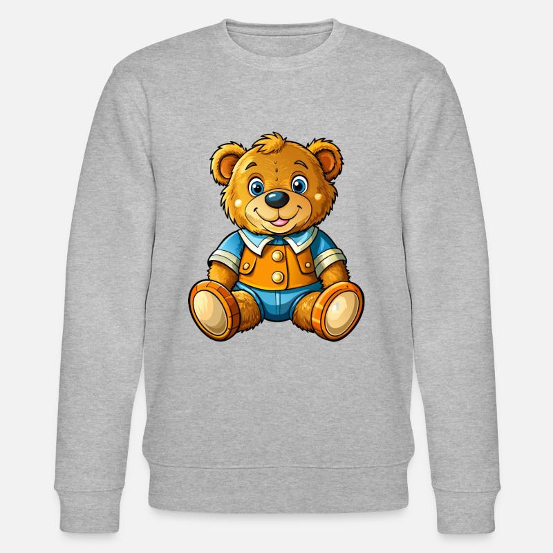 Süßer Teddy - Stanley/Stella Unisex Bio-Sweatshirt CHANGER  - Grau meliert
