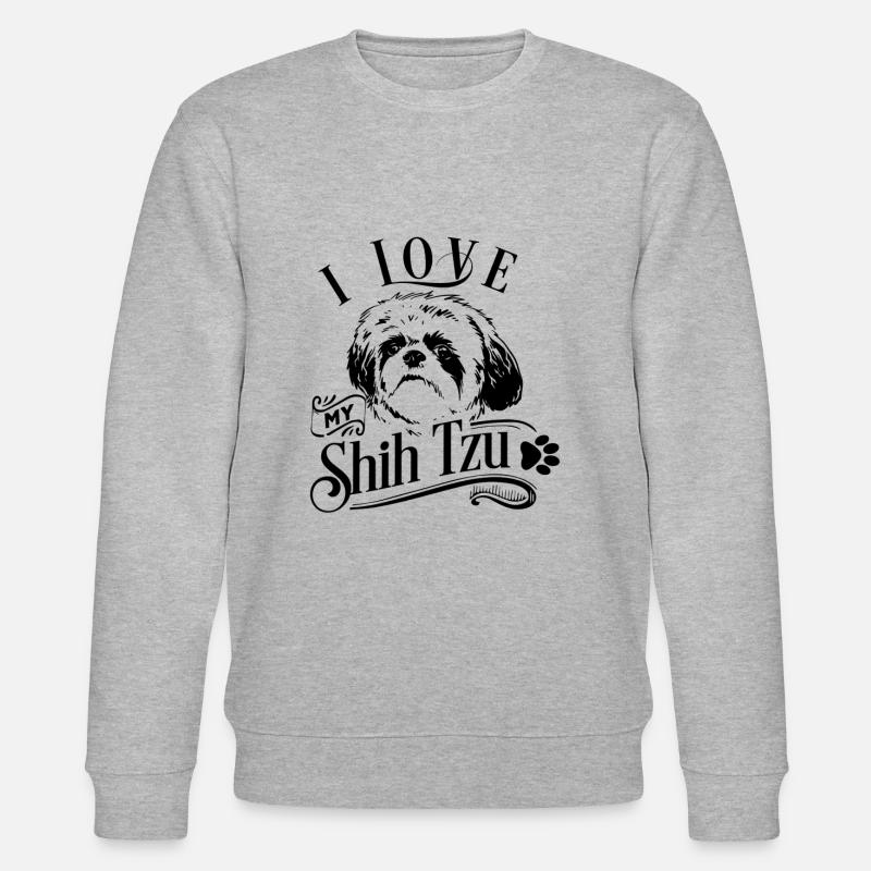 J'adore mon Shih Tzu - Sweat bio CHANGER Stanley/Stella Unisexe - gris chiné