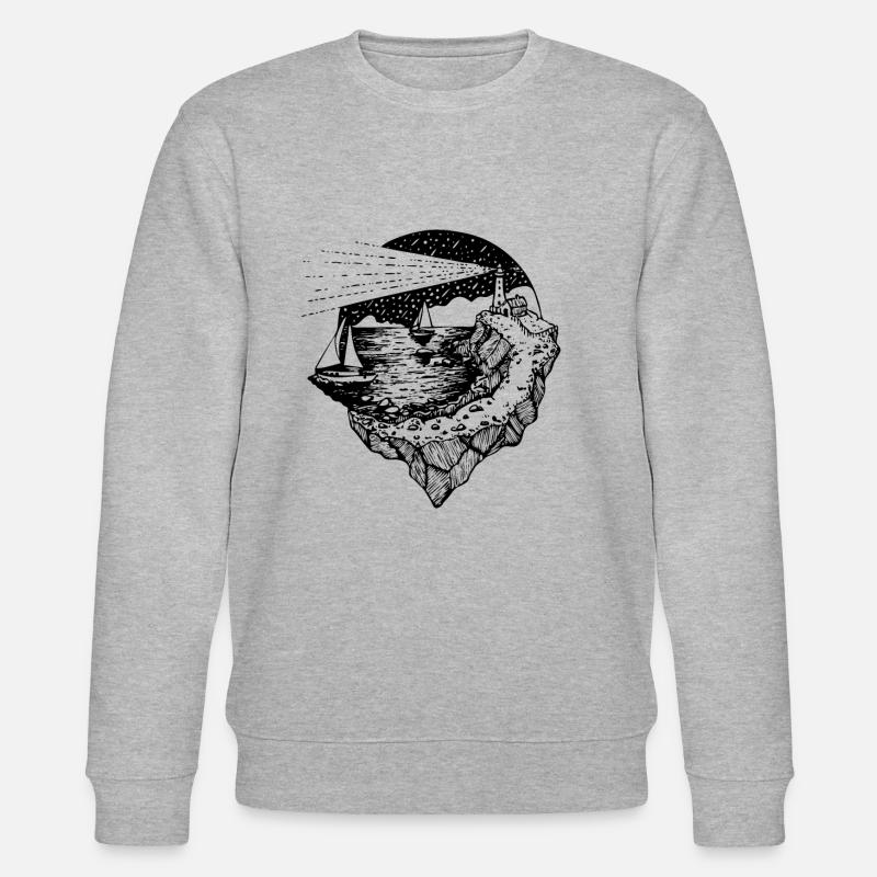 Wild Nature No.2 Design - Stanley/Stella Unisex Bio-Sweatshirt CHANGER  - Grau meliert