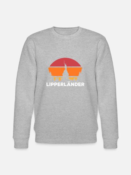 Lippe Lipperland Hermannsdenkmal Lipperländer - Stanley/Stella Unisex Bio-Sweatshirt CHANGER  - Grau meliert