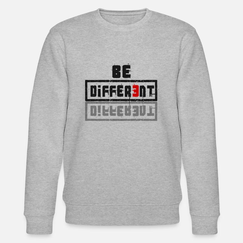 Be Different - Stanley/Stella Unisex Bio-Sweatshirt CHANGER  - Grau meliert