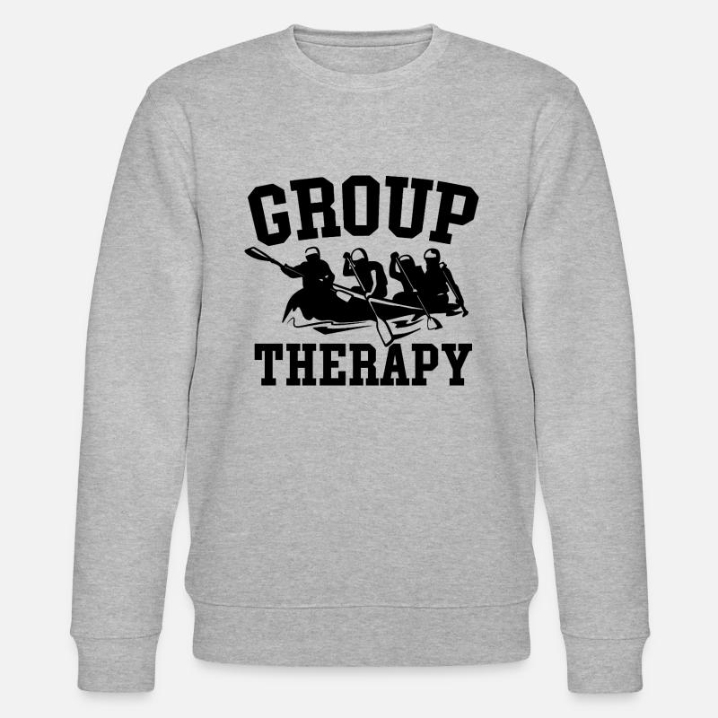 Gruppentherapie Rafting Abenteuer - Stanley/Stella Unisex Bio-Sweatshirt CHANGER  - Grau meliert