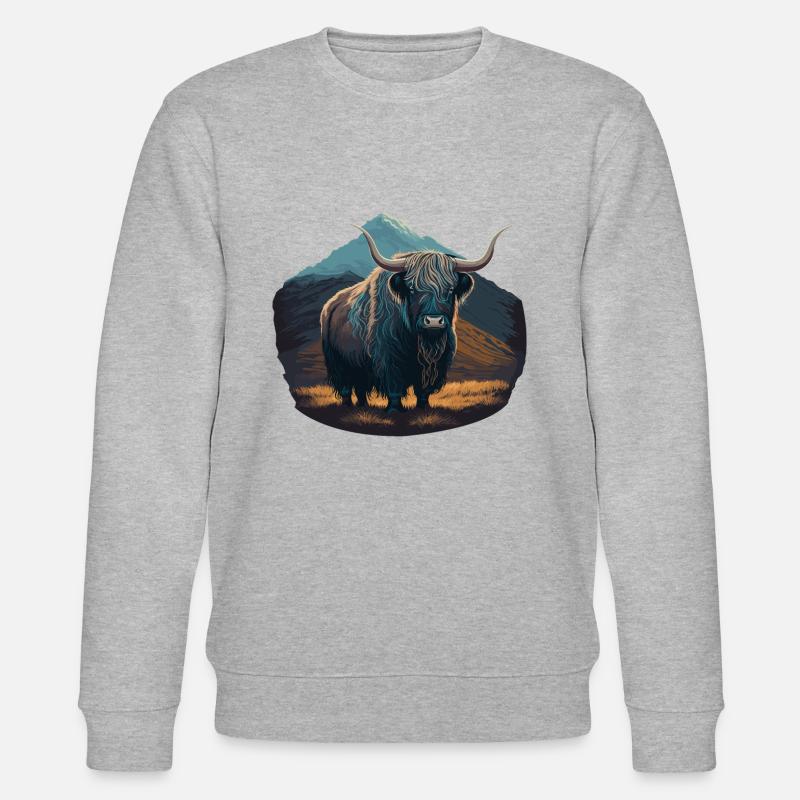 Yak Fell - Stanley/Stella Unisex Bio-Sweatshirt CHANGER  - Grau meliert