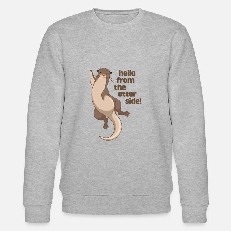 hello from the otter side - Stanley/Stella Unisex Bio-Sweatshirt CHANGER  - Grau meliert