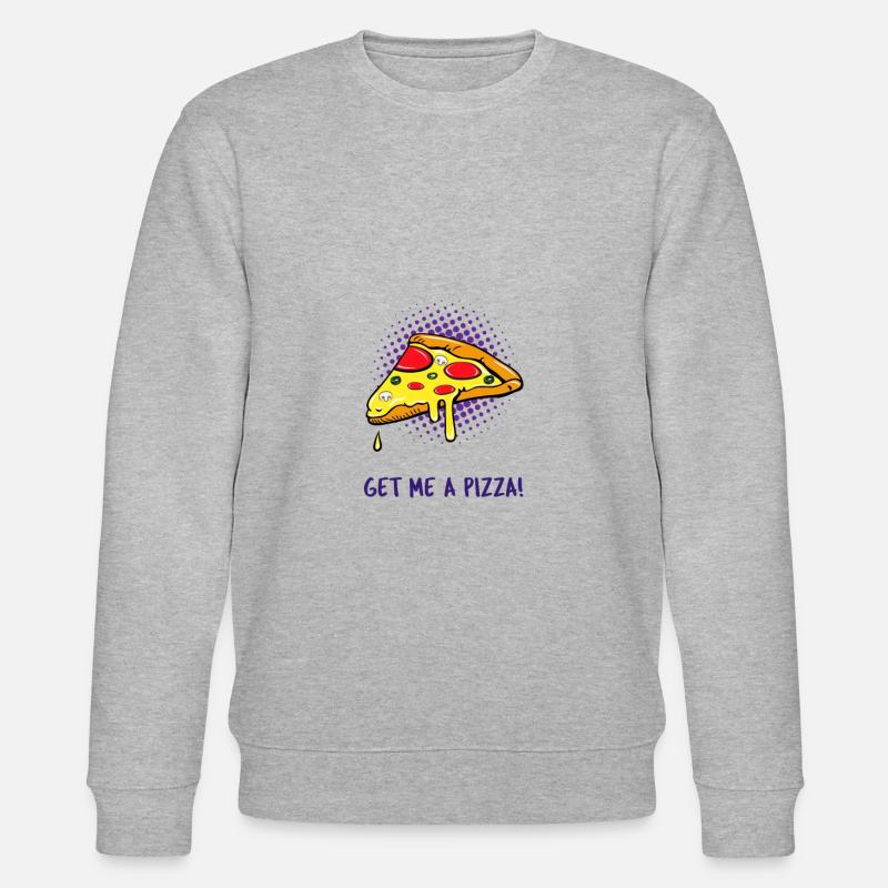 Pizza - Sweat bio CHANGER Stanley/Stella Unisexe - gris chiné