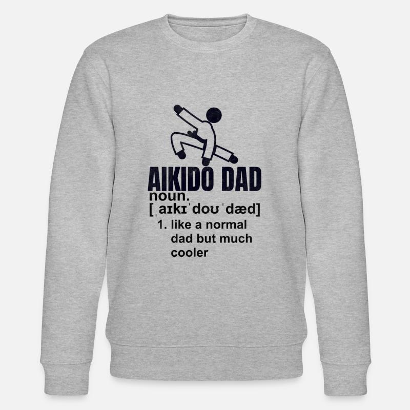 Cadeau père aïkido - Sweat bio CHANGER Stanley/Stella Unisexe - gris chiné