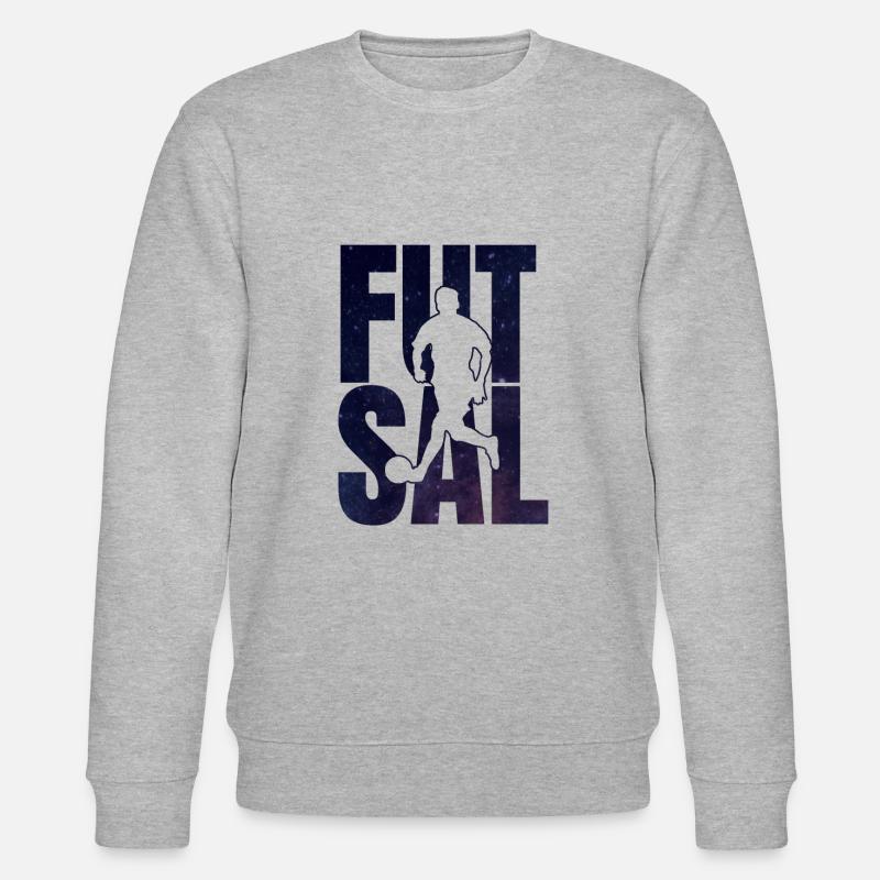 Futsal Logo Gift - Stanley/Stella CHANGER Unisex Organic Sweatshirt - heather grey