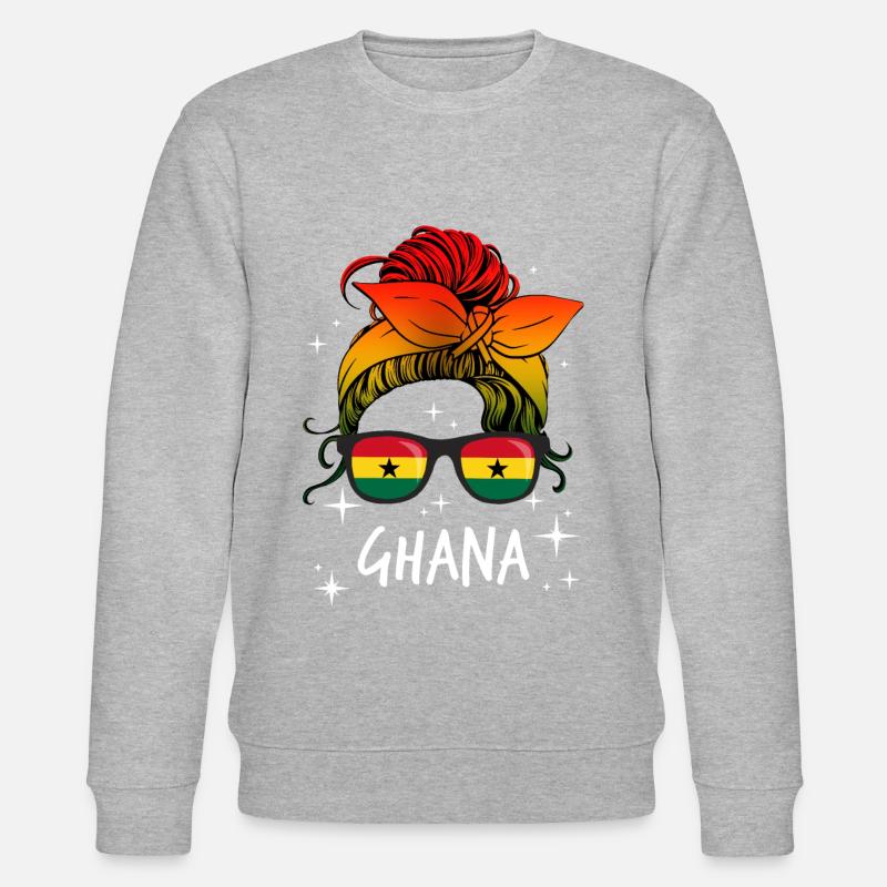 Ghana - Sweat bio CHANGER Stanley/Stella Unisexe - gris chiné