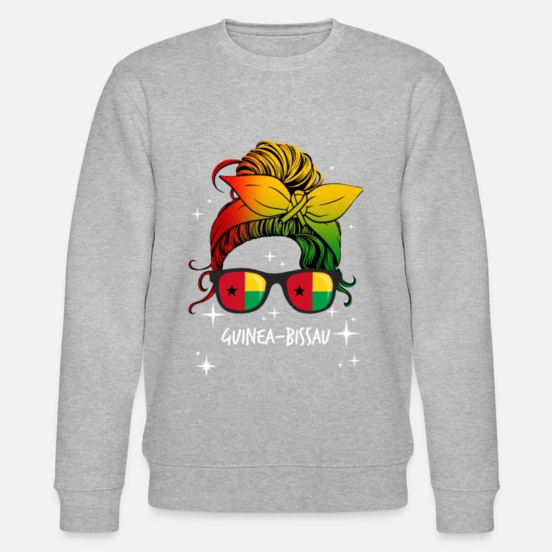 Guinea-Bissau - Stanley/Stella Unisex Bio-Sweatshirt CHANGER - Grau meliert