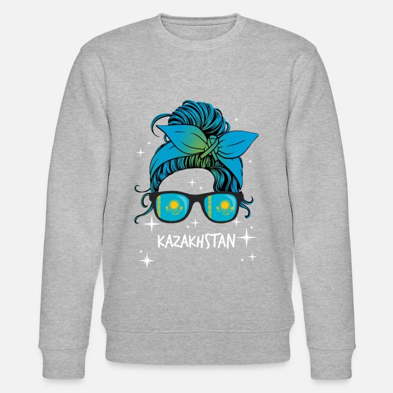 Kasachstan - Stanley/Stella Unisex Bio-Sweatshirt CHANGER  - Grau meliert