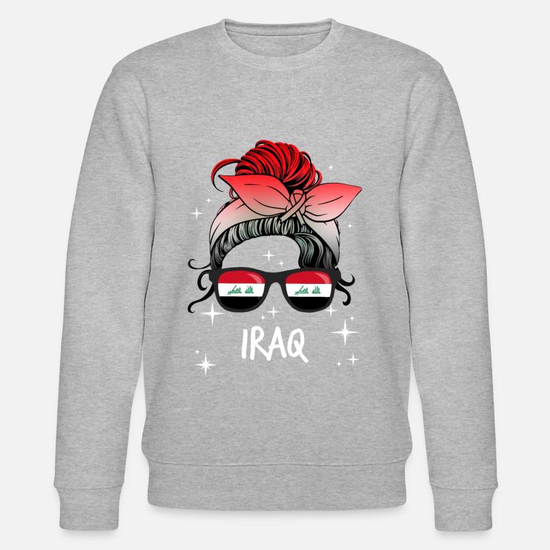 Irak - Sweat bio CHANGER Stanley/Stella Unisexe - gris chiné