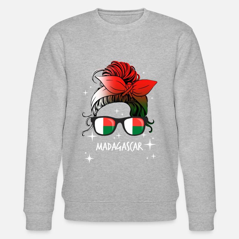 Madagaskar - Stanley/Stella Unisex Bio-Sweatshirt CHANGER  - Grau meliert