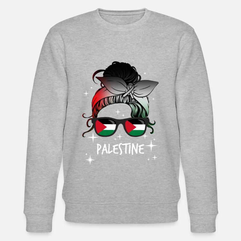 Palestine - Sweat bio CHANGER Stanley/Stella Unisexe - gris chiné