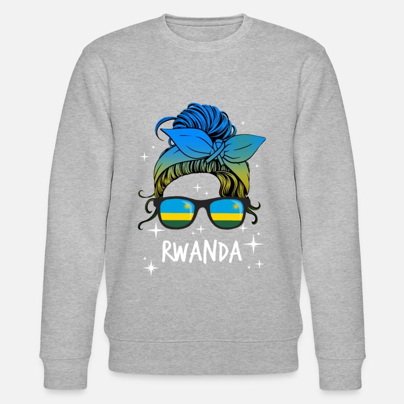 Ruanda - Stanley/Stella Unisex Bio-Sweatshirt CHANGER - Grau meliert