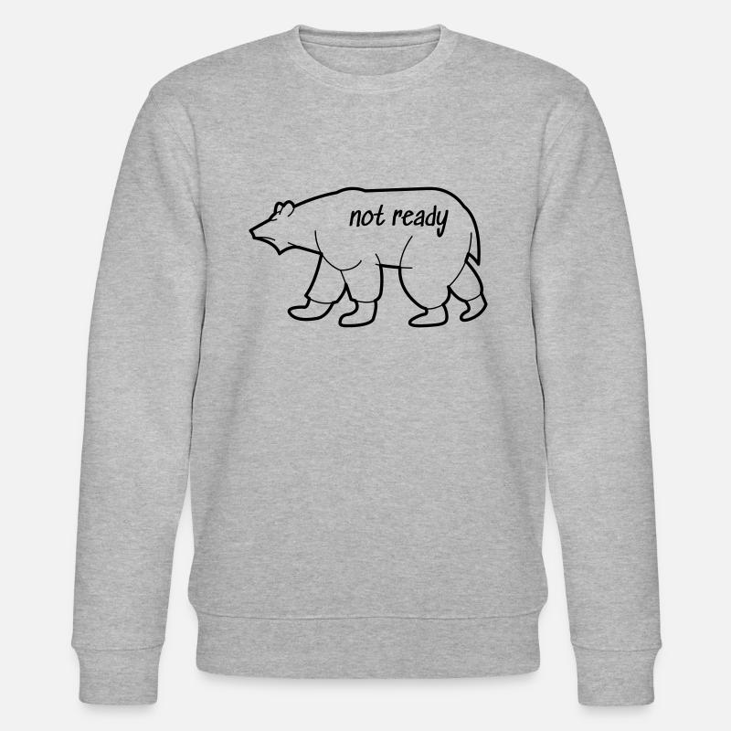 Eisbär Zeichnung - Stanley/Stella Unisex Bio-Sweatshirt CHANGER  - Grau meliert