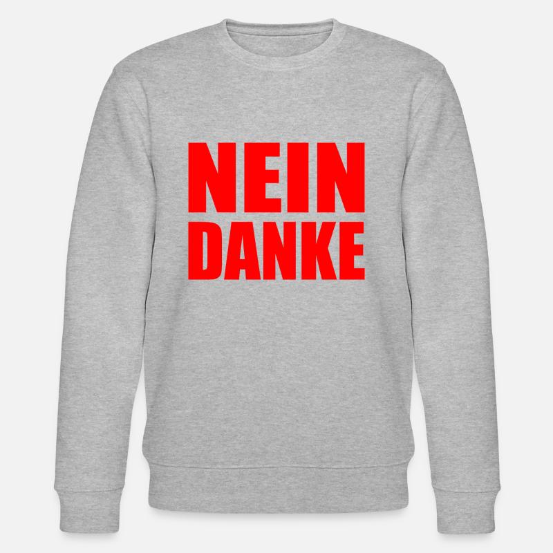 Nein danke - Stanley/Stella Unisex Bio-Sweatshirt CHANGER  - Grau meliert