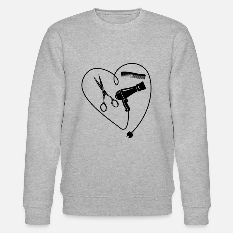 Friseur Friseurin - Stanley/Stella Unisex Bio-Sweatshirt CHANGER  - Grau meliert