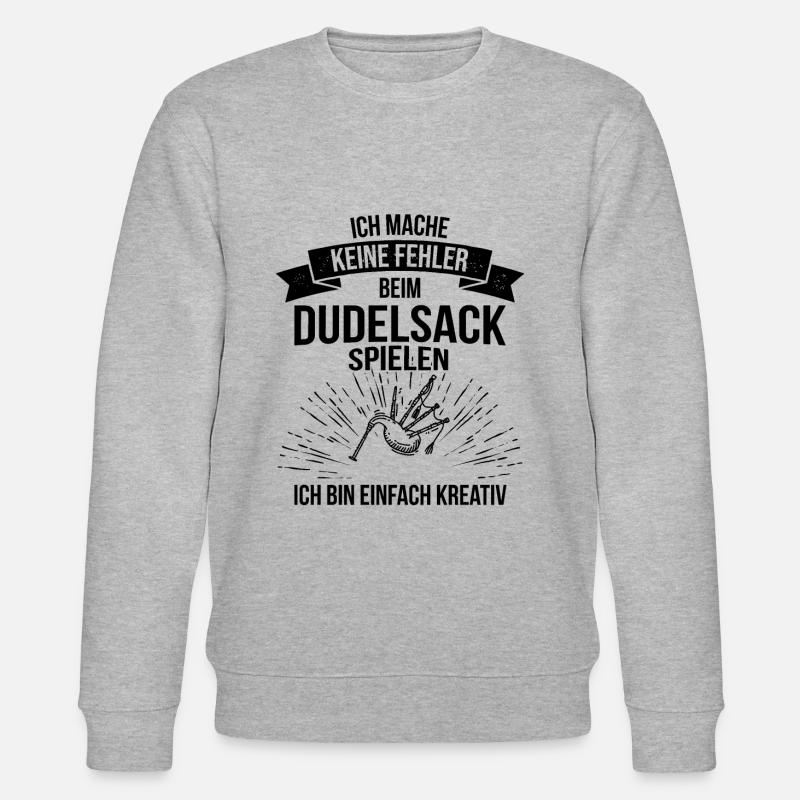 Dudelsack Dudelsackspieler Sackpfeife - Stanley/Stella Unisex Bio-Sweatshirt CHANGER  - Grau meliert