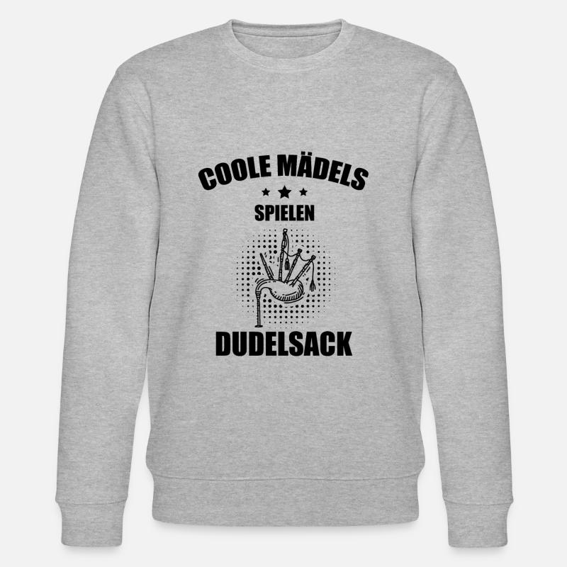 Dudelsack Dudelsackspieler Sackpfeife - Stanley/Stella Unisex Bio-Sweatshirt CHANGER  - Grau meliert
