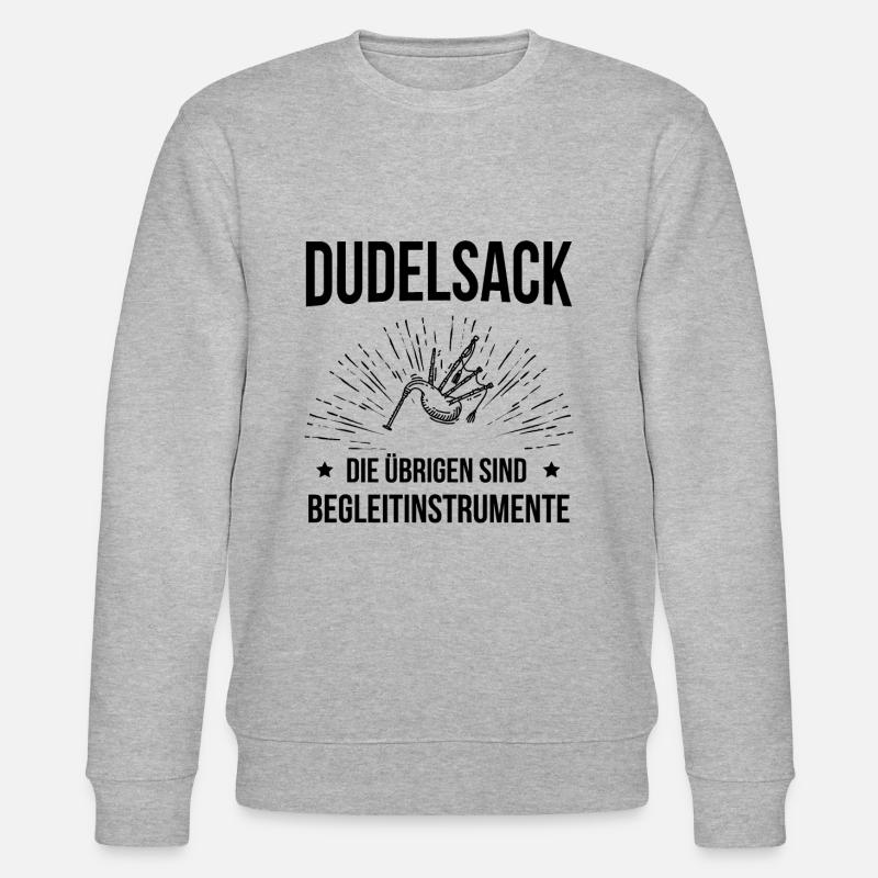 Dudelsack Dudelsackspieler Sackpfeife - Stanley/Stella Unisex Bio-Sweatshirt CHANGER  - Grau meliert