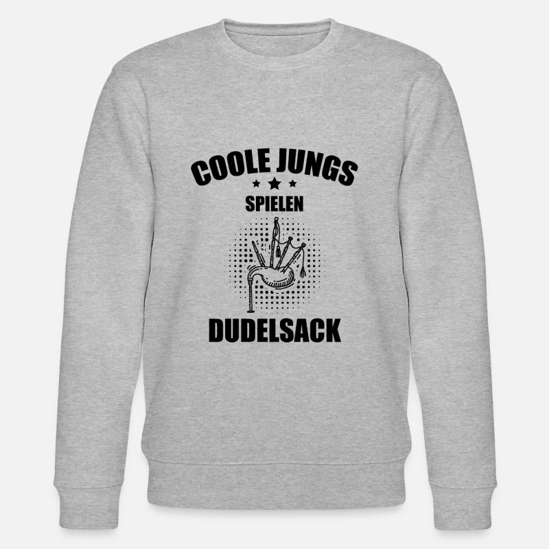 Dudelsack Dudelsackspieler Sackpfeife - Stanley/Stella Unisex Bio-Sweatshirt CHANGER  - Grau meliert