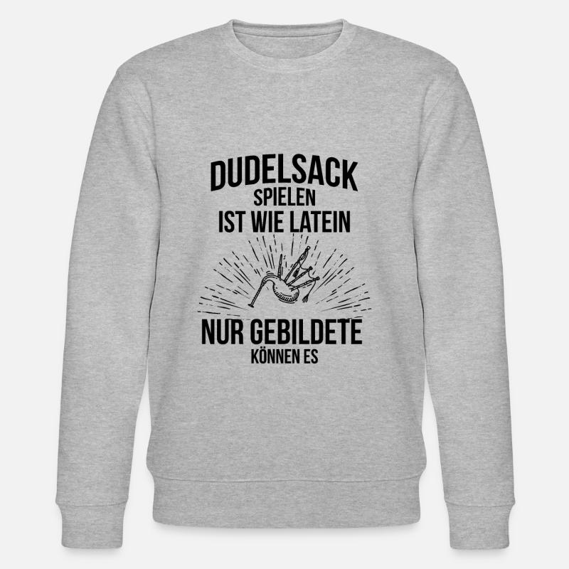 Dudelsack Dudelsackspieler Sackpfeife - Stanley/Stella Unisex Bio-Sweatshirt CHANGER  - Grau meliert