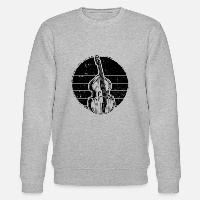 Kontrabass Kontrabassspieler Kontrabassist - Stanley/Stella Unisex Bio-Sweatshirt CHANGER  - Grau meliert