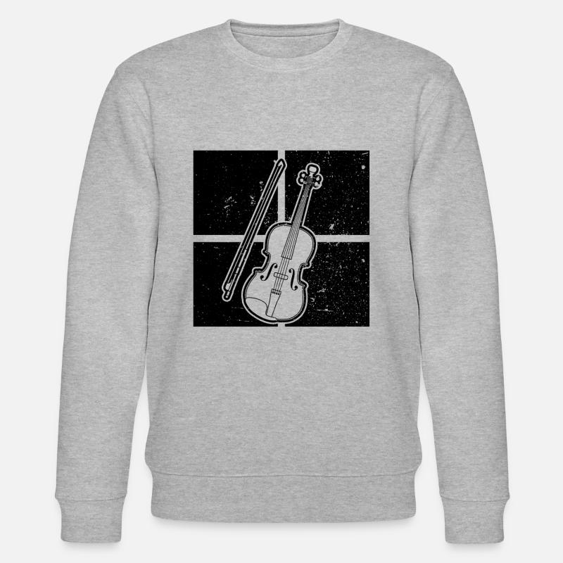 Violin Violinist Violinist - Stanley/Stella CHANGER Unisex Organic Sweatshirt - heather grey