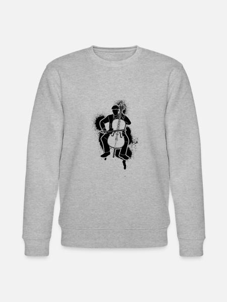 Cello Cellospieler Cellist - Stanley/Stella Unisex Bio-Sweatshirt CHANGER  - Grau meliert