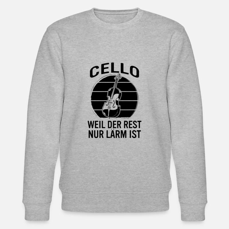 Cello Cellospieler Cellist - Stanley/Stella Unisex Bio-Sweatshirt CHANGER  - Grau meliert