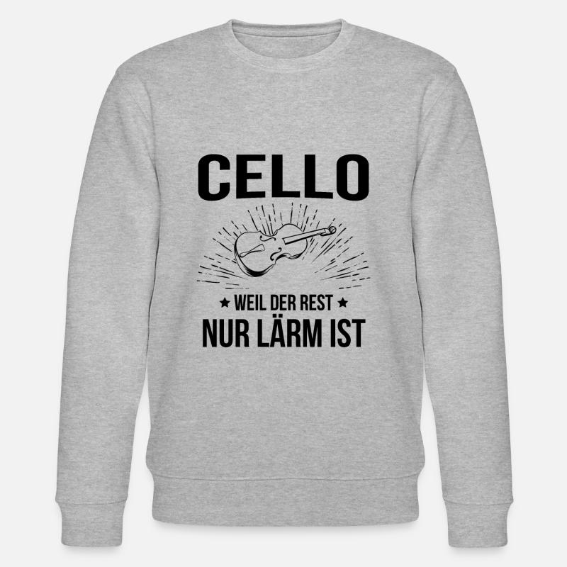 Cello Cellospieler Cellist - Stanley/Stella Unisex Bio-Sweatshirt CHANGER  - Grau meliert