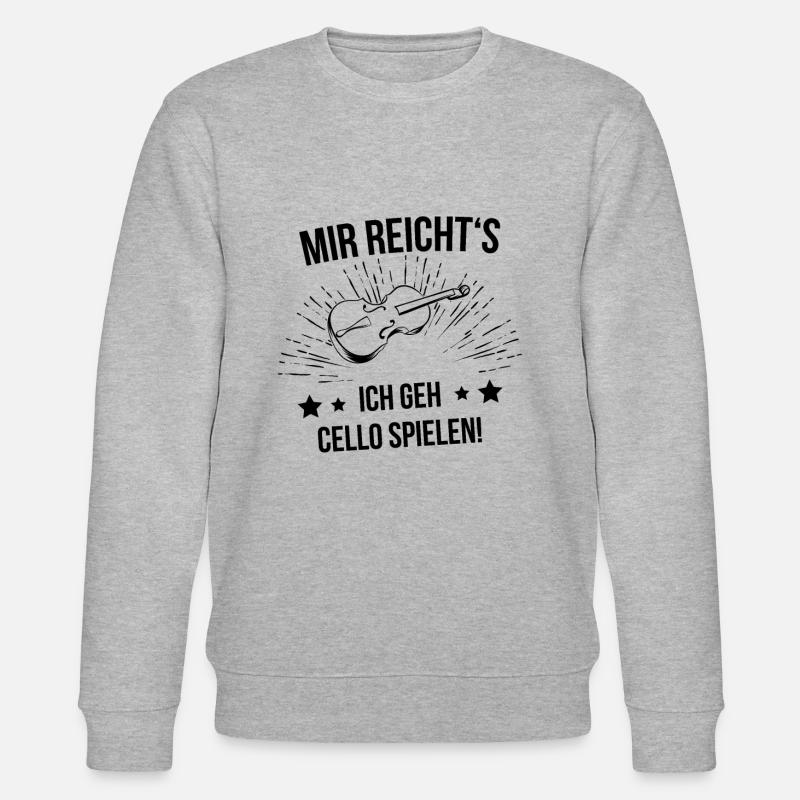 Cello Cellospieler Cellist - Stanley/Stella Unisex Bio-Sweatshirt CHANGER  - Grau meliert