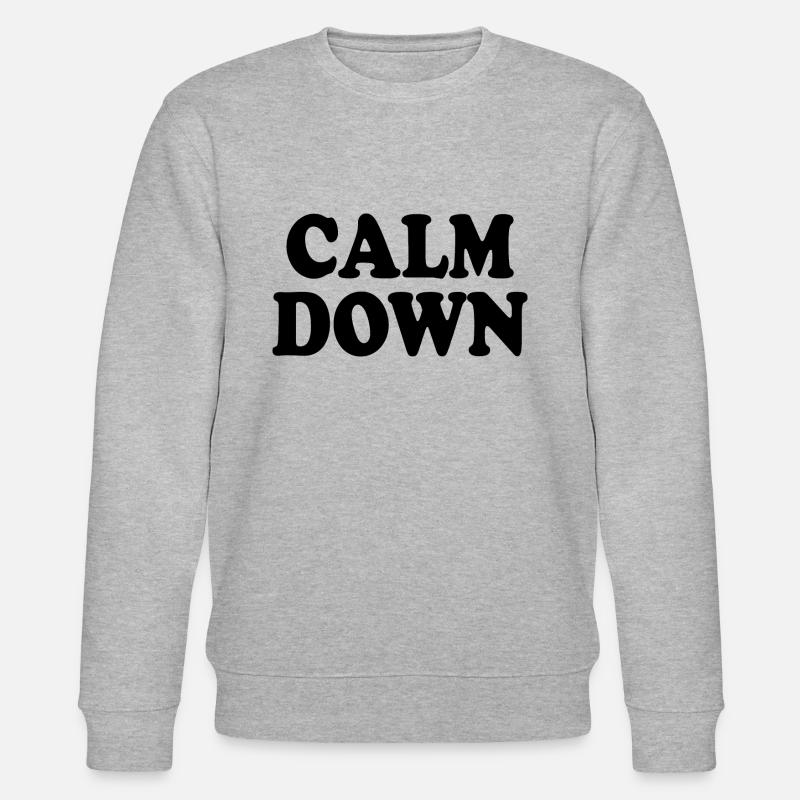 Calm down - Stanley/Stella Unisex Bio-Sweatshirt CHANGER  - Grau meliert