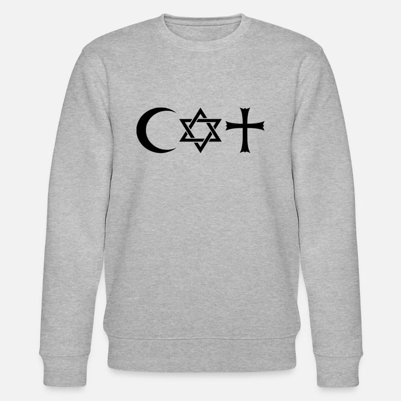 coexist - Stanley/Stella Unisex Bio-Sweatshirt CHANGER  - Grau meliert