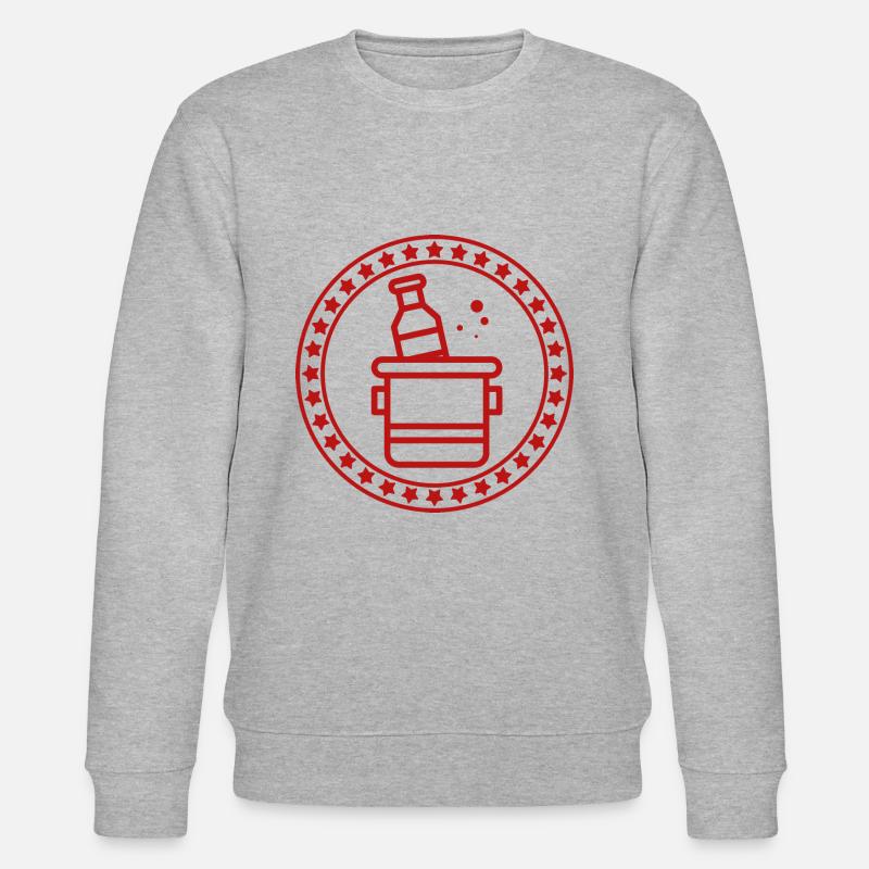 Bier - Beer / Bierkrug - Bierflasche - Stanley/Stella Unisex Bio-Sweatshirt CHANGER  - Grau meliert
