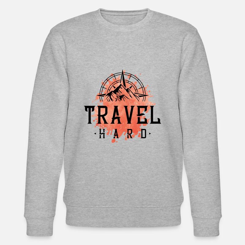 Reisen Kompass - Stanley/Stella Unisex Bio-Sweatshirt CHANGER  - Grau meliert