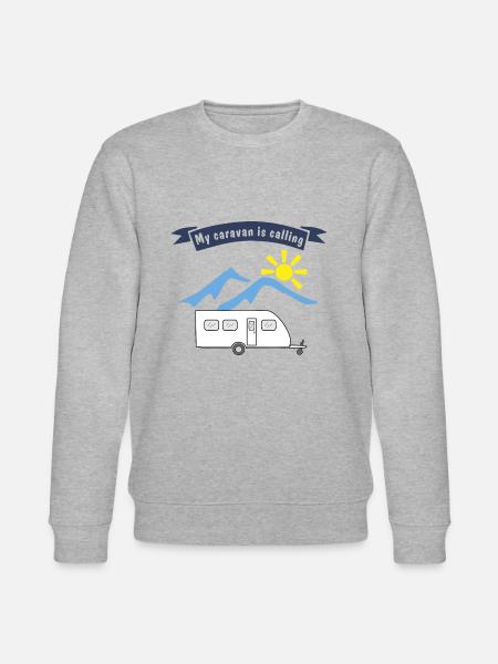caravan is calling - Stanley/Stella Unisex Bio-Sweatshirt CHANGER - Grau meliert
