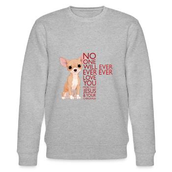 No One Will Love You More Than Jesus And Chihuahua - Sweat bio CHANGER Stanley/Stella Unisexe - gris chiné - Devant - Nik (191cm) & Marisol (170cm)