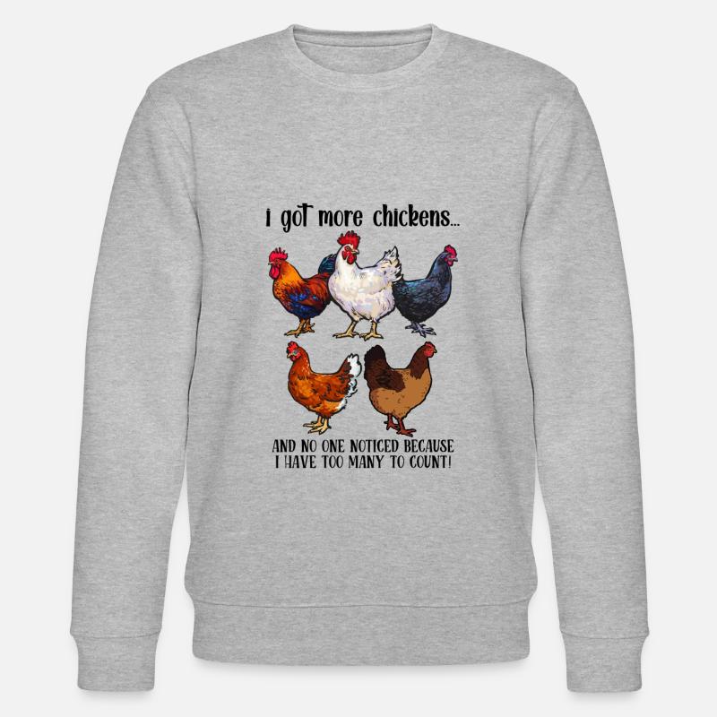 Chicken Fermier Chicken Maman - Sweat bio CHANGER Stanley/Stella Unisexe - gris chiné